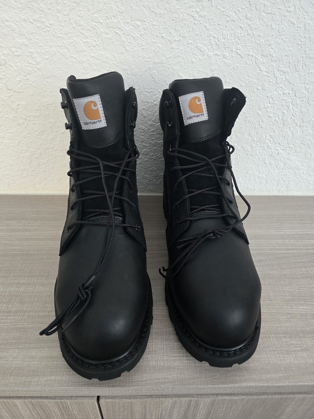NEW Carhartt CMW6610 Steel Toe Met Guard Work Boots Black 14W
